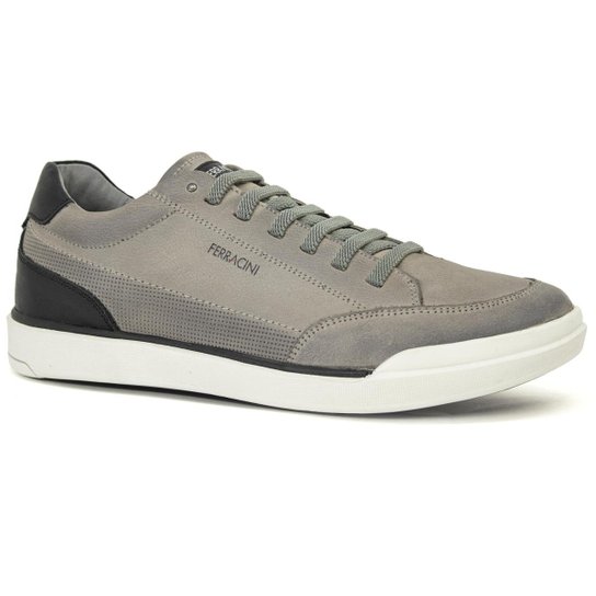 Tênis Sapatênis 24h Couro Casual Confortável com Cadarço Elástico 1056