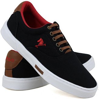 Tênis Sapatênis Masculino Polo Joy Casual Em Lona