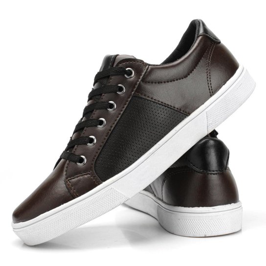 Tênis Sapatenis Masculino Preto Casual Super Conforto e Leve