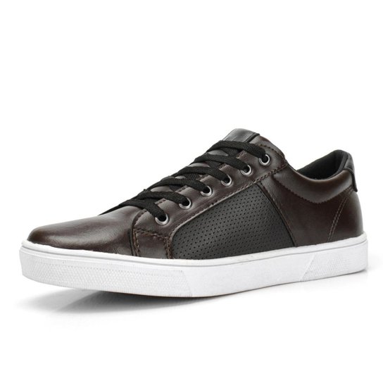 Tênis Sapatenis Masculino Preto Casual Super Conforto e Leve
