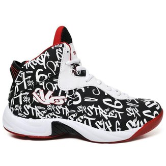 Tenis Six Street Infinity - Branco Com Preto