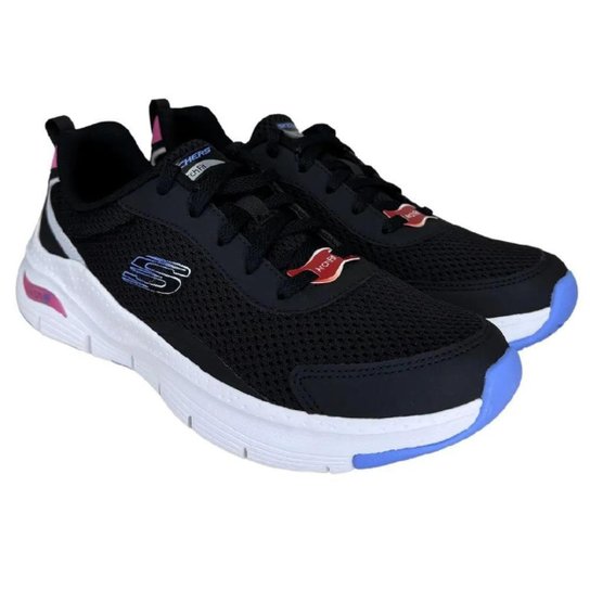Tênis Skechers Arch Fit - Preto e azul