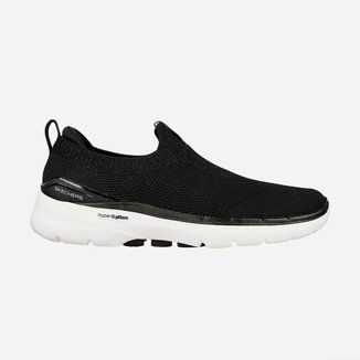 Tênis Skechers Feminino Go Walk 6 Preto+Branco