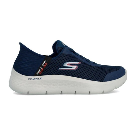 Tenis Skechers Go Walk Flex Hands Up Slip-ins Marinho - Masculino