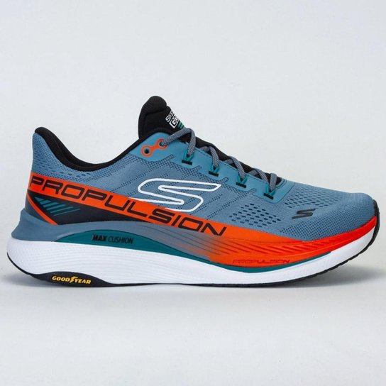 Tênis Skechers Max Cushioning Propulsion Masculino Azul