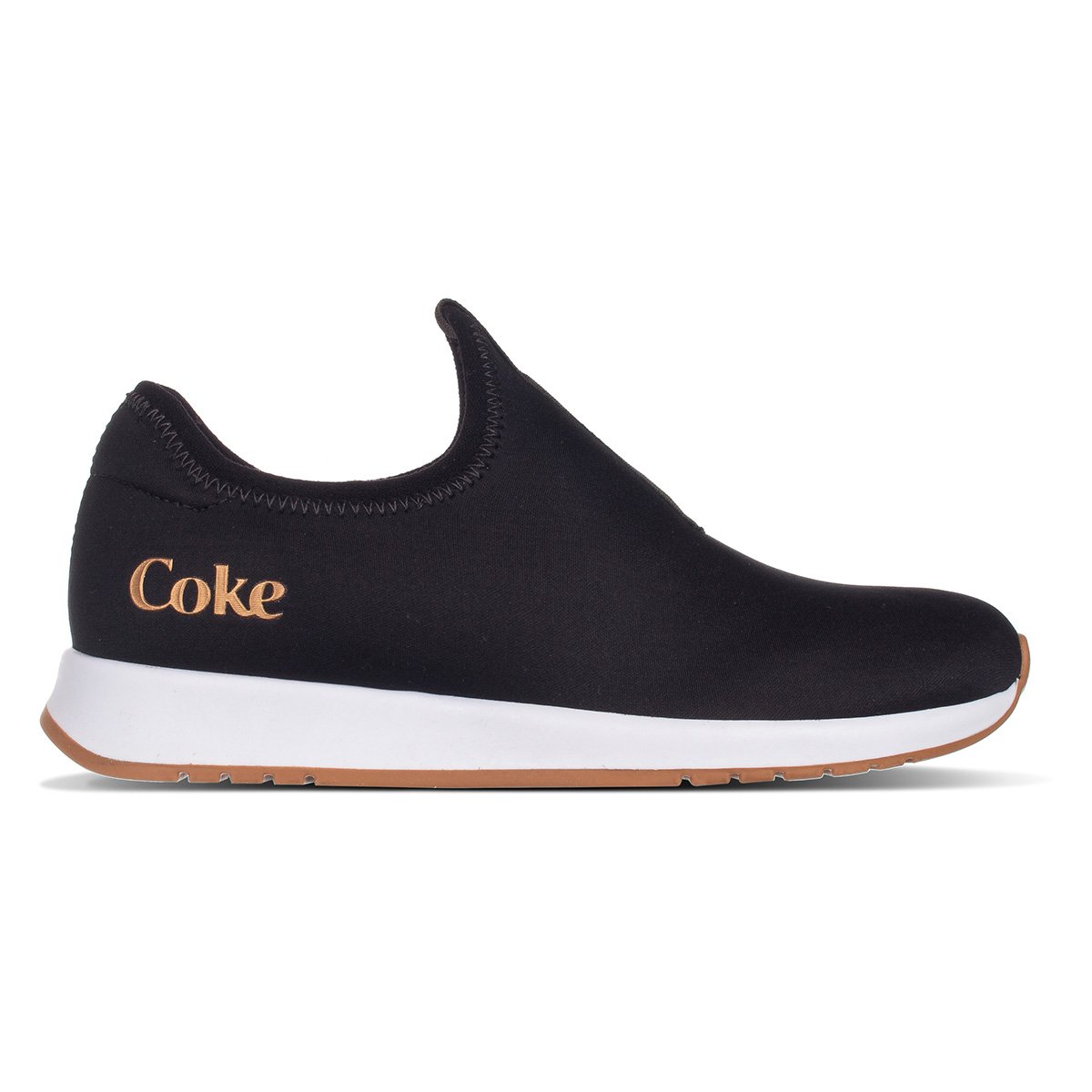 Tênis Slip On Coca-Cola Triumph Feminino - Preto+Cobre | Allianz Parque Shop