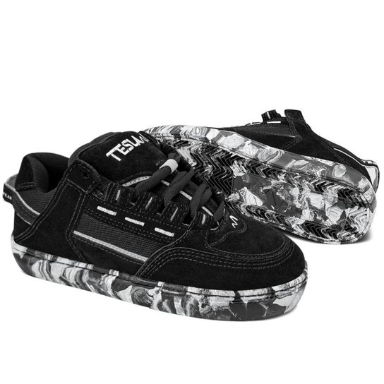 Tênis Tesla Coil Mesclado Unissex | Preto