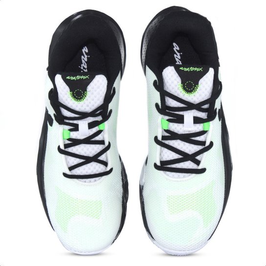 Tênis Under Armour Basket Buzzer Branco e Verde - Masculino