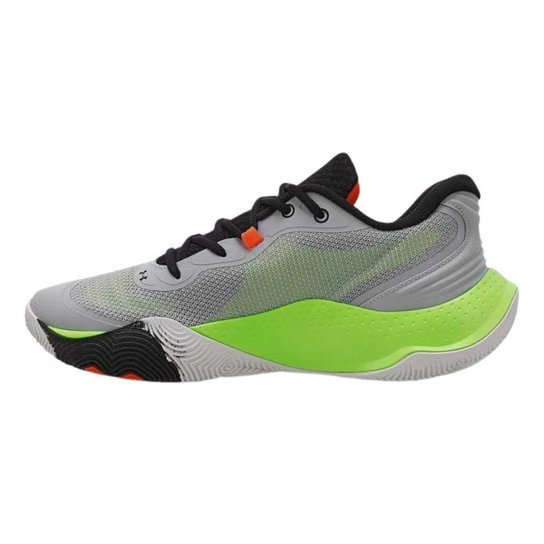 Tênis Under Armour Buzzer 2 Basquete Cinza e Limão - Masculino 46