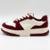 Tênis Via Marte Flatform Casual com Cadarço Feminino - Vinho+Branco