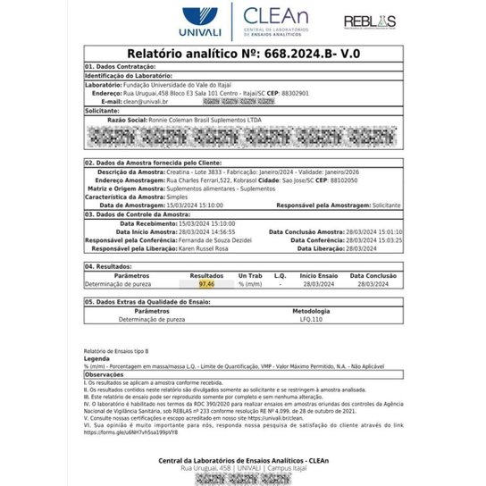 Termogênico Light Weight Baby Ronnie Coleman 60 Caps