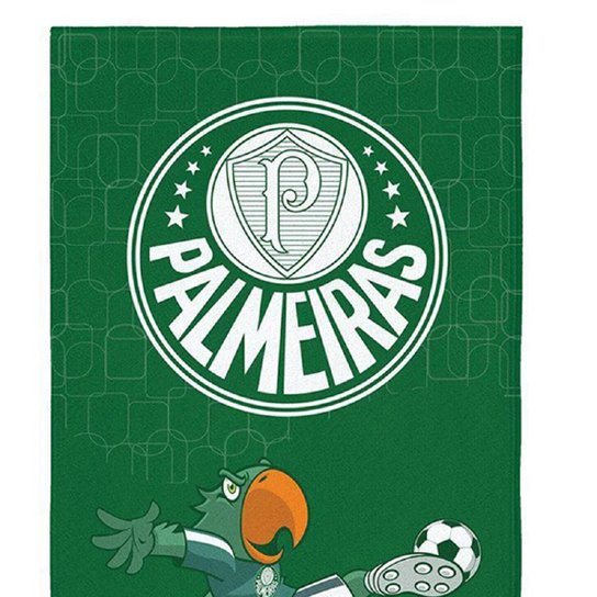 Toalha Banho Lepper Aveludada Transfer Palmeiras 70 cm x 1,40 m