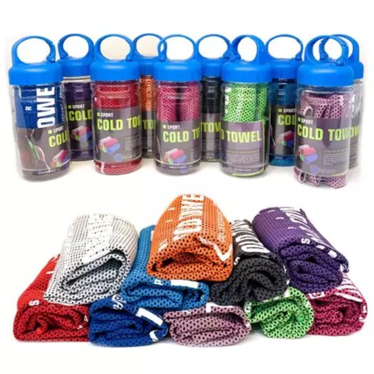 TOALHA EM MICROFIBRA RESFRIAMENTO INSTANTÂNEO PARA ACADEMIA TAMANHO 29CM X 88CM