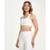Top Alto Giro Costas Nadador Essentials Academia Alto Giro - Off White