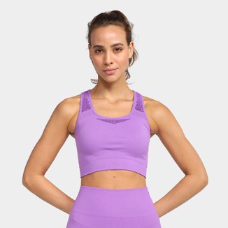 Top Alto Giro Sem Costura Furos Feminino