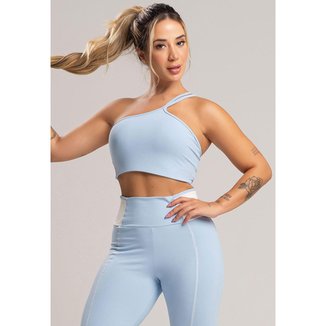 Top Cropped Duplo Alcinha Poliamida Mvb Modas
