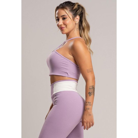 Top Cropped Duplo Alcinha Poliamida Mvb Modas