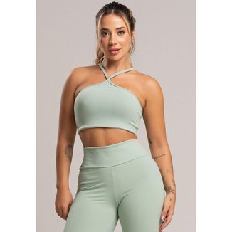 Top Cropped Duplo Alcinha Poliamida Mvb Modas