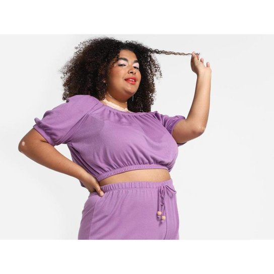 Top Cropped Vista Nassau Manga Curta