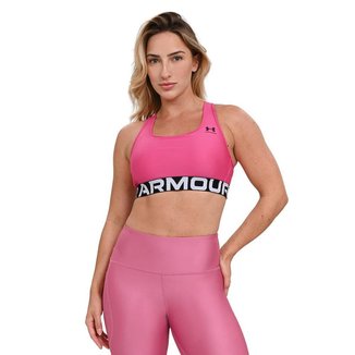 Top de Treino Feminino Under Armour HeatGear Authentics Mid G Preto