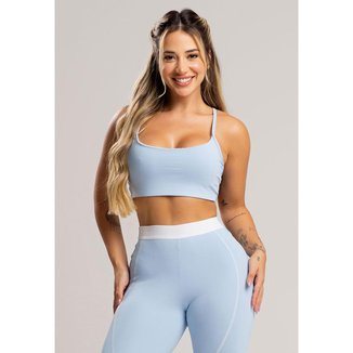 Top Duplo Alcinha de Regulagem Poliamida Mvb Modas