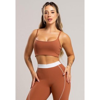 Top Duplo Alcinha de Regulagem Poliamida Mvb Modas