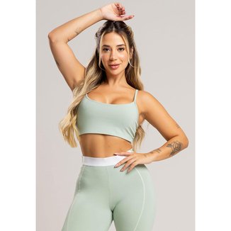 Top Duplo Alcinha de Regulagem Poliamida Mvb Modas