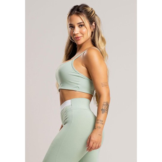 Top Duplo Alcinha de Regulagem Poliamida Mvb Modas