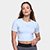 Top Fila Essential Feminino - Azul+Cinza