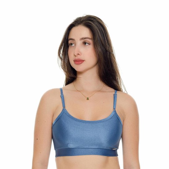 TOP FITNESS GLOW ALÇAS FINAS COM REGULADOR E BOJO REMOVÍVEL - Cerise - M