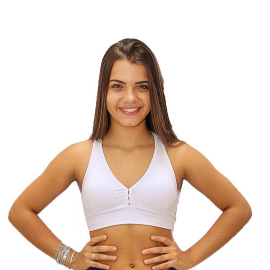 Top Fitness Nadador Sem Bojo Não Transparente Proteção UV