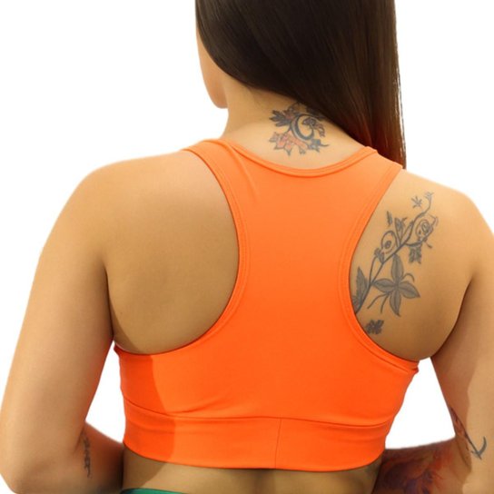 Top Fitness Nadador Sem Bojo Não Transparente Proteção UV