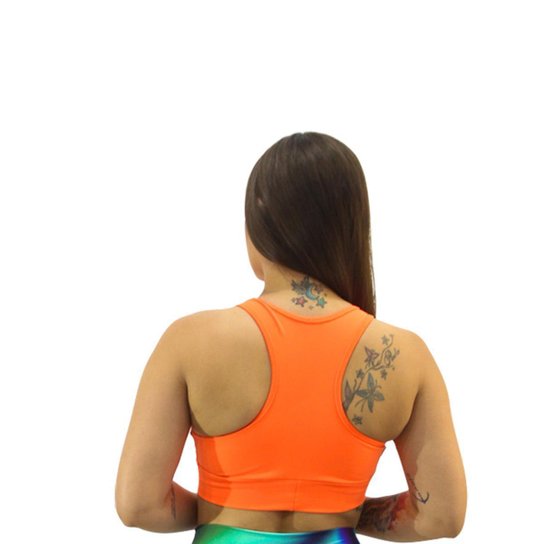 Top Fitness Nadador Sem Bojo Não Transparente Proteção UV