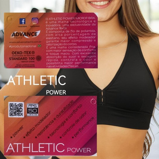 Top Fitness Nadador Sem Bojo Não Transparente Proteção UV