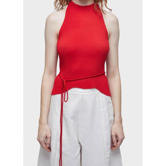 Top nadador plissado OSKLEN