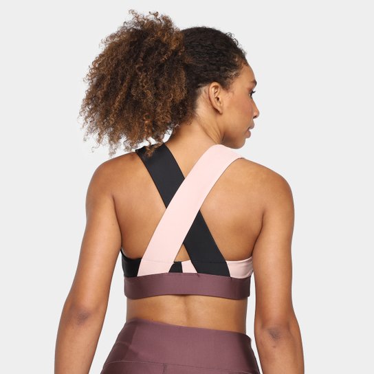 Top Puma Mid Impact Safari Glam Bra Feminino