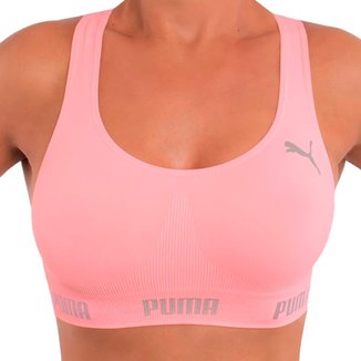 Top Puma Original Feminino Academia Fitness Nadador Sem Costura S/ Bojo Sustentação Confortável