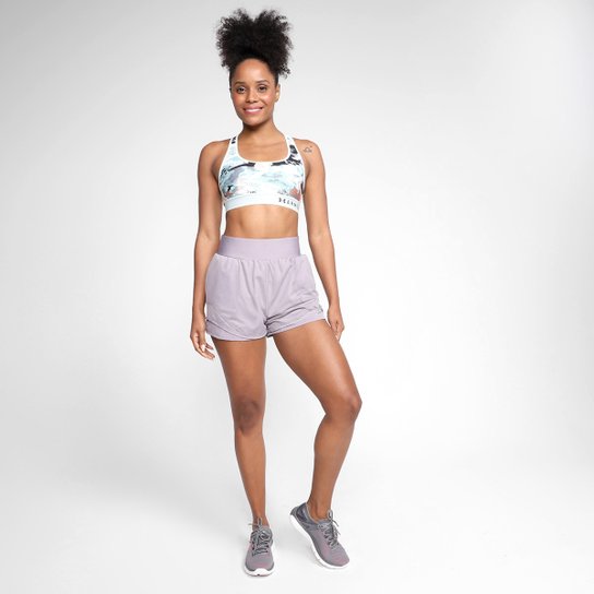 Top Under Armour Mid Crossback Print Média Sustentação