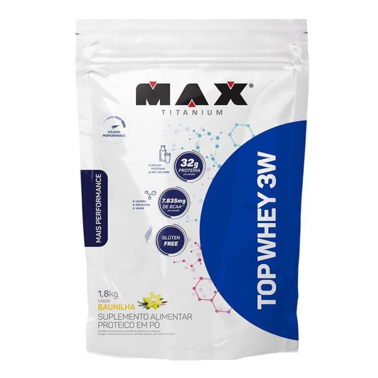 Top Whey 3W 1,8 kg Refil - Max Titanium