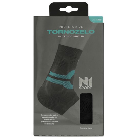 Tornozeleira N1 Sport Linha Pro Preta