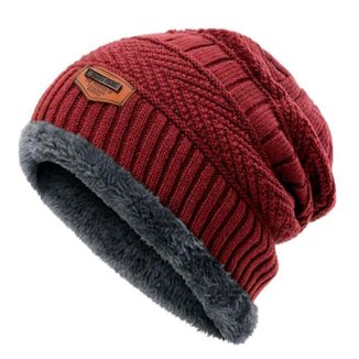 Touca Gorro Frio Intenso Forrado Peluciado Estilosa Viagem Inverno Cores