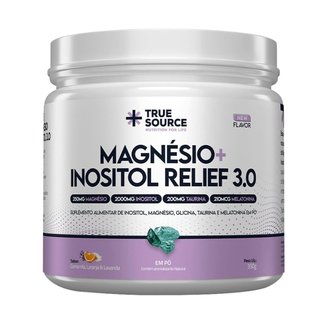 True Magnésio + Inositol Relief 3.0 - 300g Camomila, Laranja e Lavanda - True Source