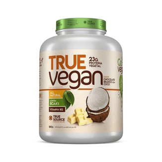 True Vegan Proteína Vegetal - 1810g Chocolate Branco com Coco - True Source