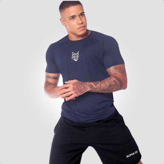Tshirt Dry Perfomance Black Alpha Co