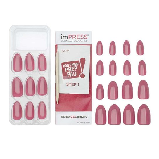 Unhas Autocolantes ImPRESS Ultra Gel Brilho Quartz