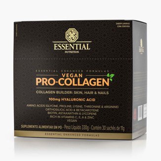 Vegan Pro-Collagen 100mg 30 sachês 11g Vegano 330g Essential