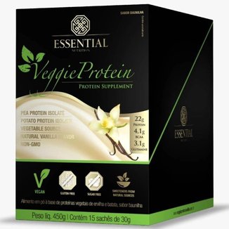 Veggie Protein Baunilha 35g (455g) 15 Unidades - Essential Nutrition