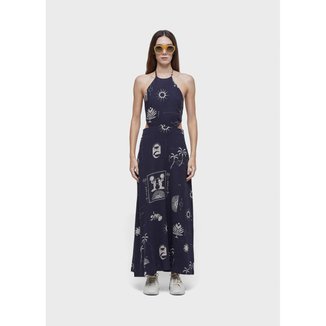 Vestido amarracão longo 1989 OSKLEN