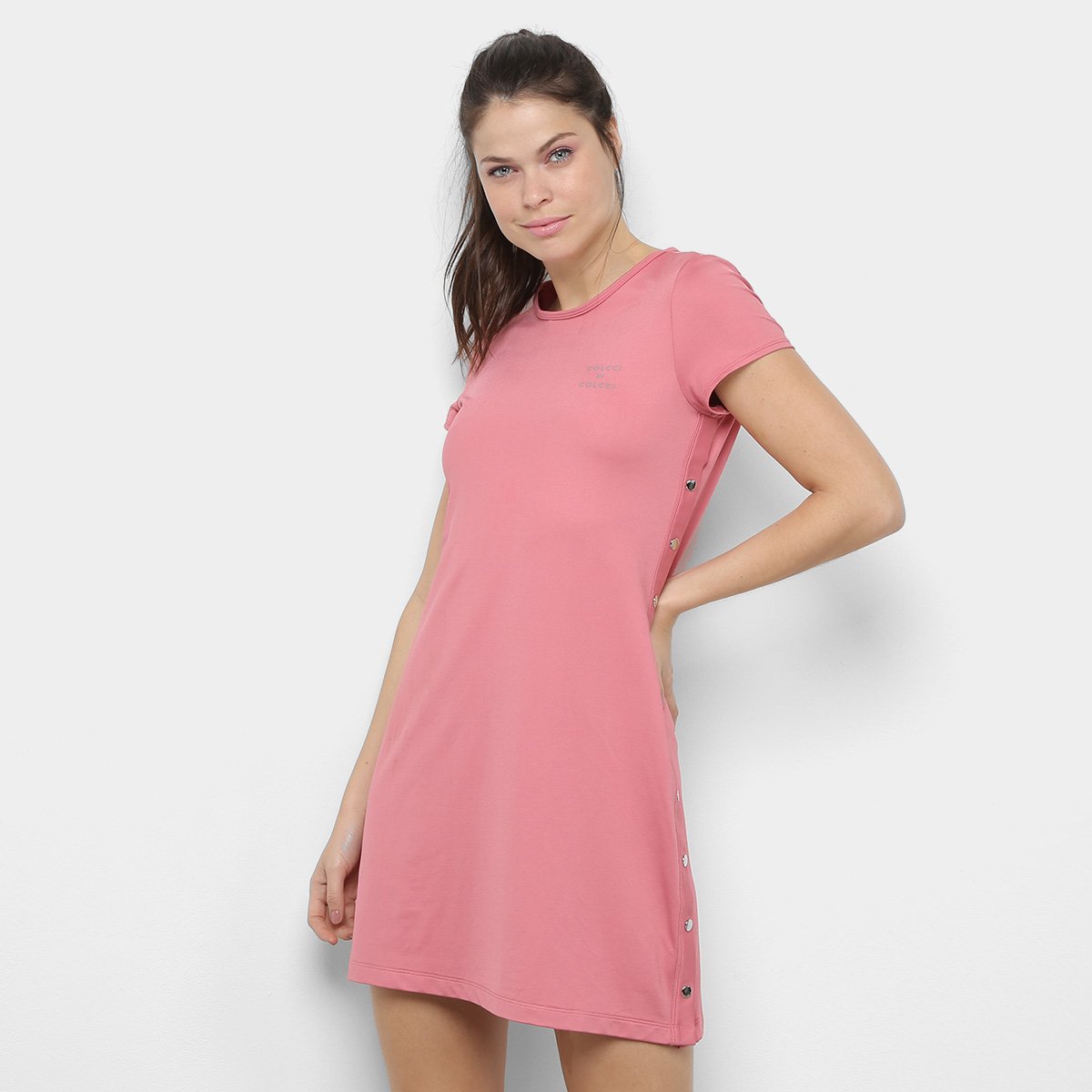 vestido evasê curto