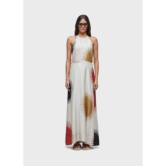 Vestido enviesado sol claro OSKLEN